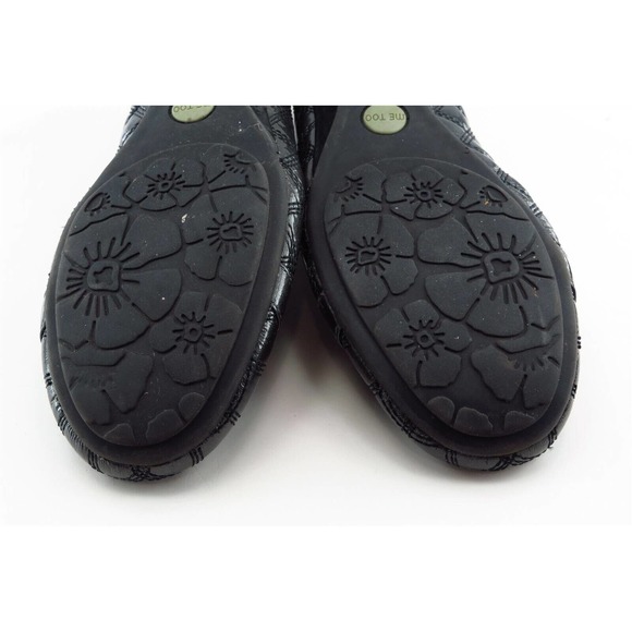 Me Too Size 7.5 M Gray Round Toe Wedge Patent Leather Women - Picture 8 of 8